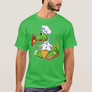 Dragon als Koch mit kochender Schürze T-Shirt