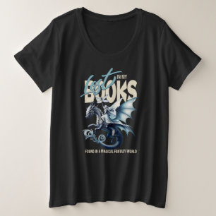 Dragon and Fairy & Fantasy - Buchliebhaber zitiere Große Größe T-Shirt