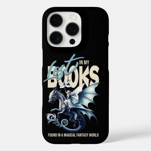 Dragon and Fairy & Fantasy - Buchliebhaber zitiere iPhone 16 Pro Hülle (Rückseite)