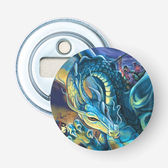 Dragon and Wizard Rider Flaschenöffner (Vorderseite)