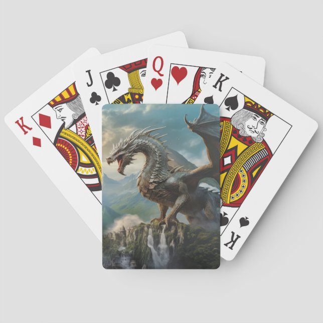 Dragon Animal Creature Fantasy Fantasy Colorado Ku Spielkarten (Rückseite)