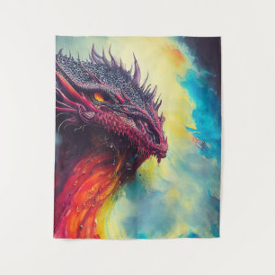 Dragon Animal Discovery Adventure Nature Planet Wandteppich