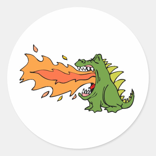 Dragon Art 33 Runder Aufkleber (Vorderseite)