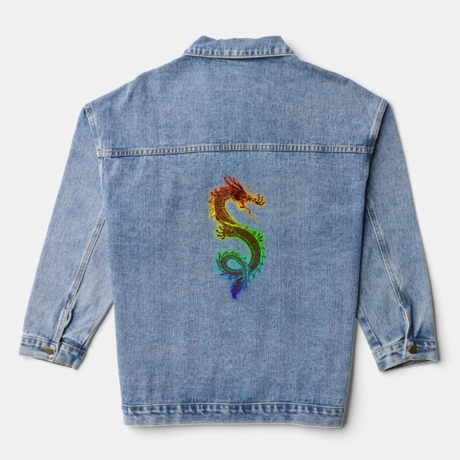 DRAGON ART JEAN DENIM JACKET (Verso)