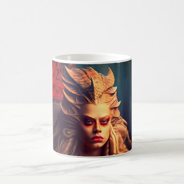 Dragon Art Lady Kaffeetasse (Mittel)