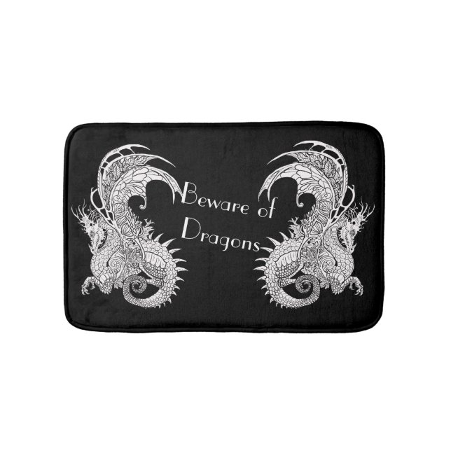 Dragon Art Nouveau Badematte (Vorderseite)