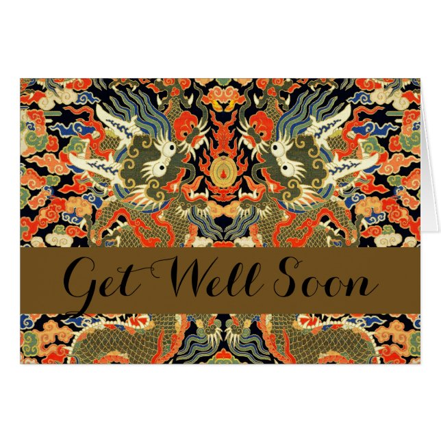 Dragon asiatique chinois Art coloré (Devant horizontal)