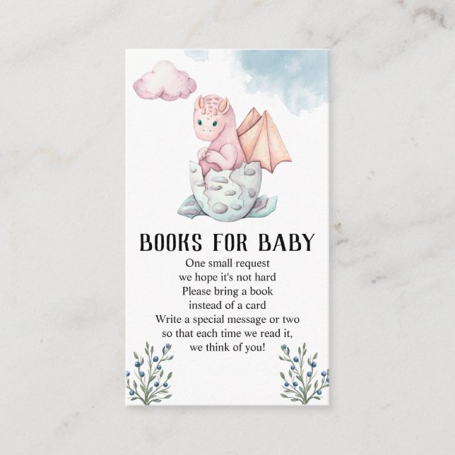 Dragon Baby Duschbücher für Baby Begleitkarte (Vorderseite)