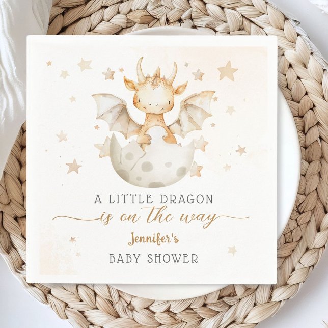 Dragon Baby Dusche Niedlich Boho Dragon Paper Napk Serviette (Von Creator hochgeladen)