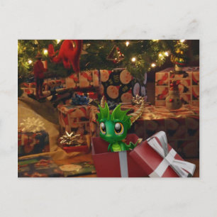 Dragon Baby Feiertagspostkarte