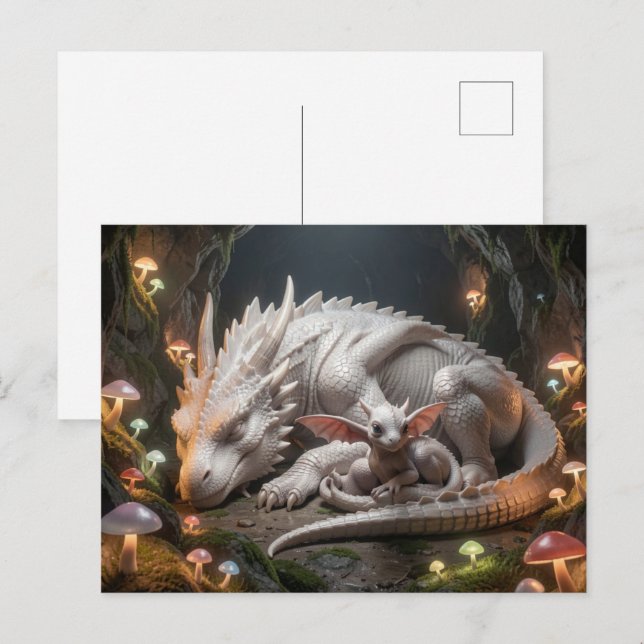 Dragon Baby Postkarte (Vorne/Hinten)