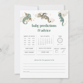 Dragon Baby Predictions & Advice Baby Shower Game