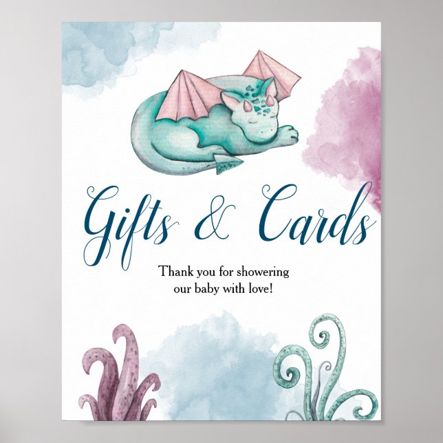 Dragon Baby Shooting Geschenk und Karten Display P Poster (Vorne)