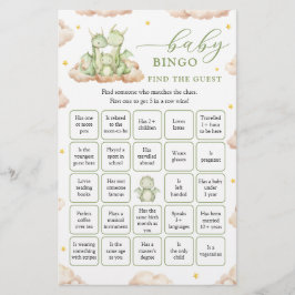 Dragon Baby Shower Finden Sie das Bingo Game