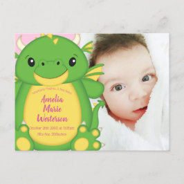 Dragon Baby Shower Postkarte