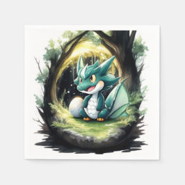 Dragon Baby Shower Serviette