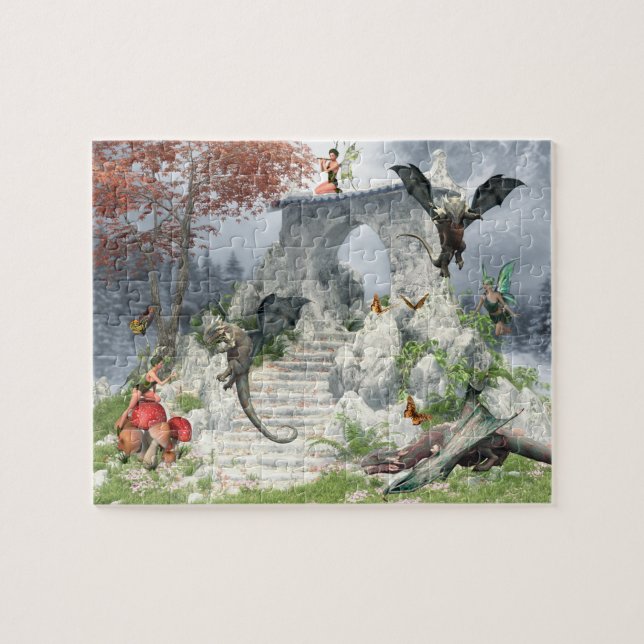 Dragon Babys und Fairies Fantasy (Horizontal)