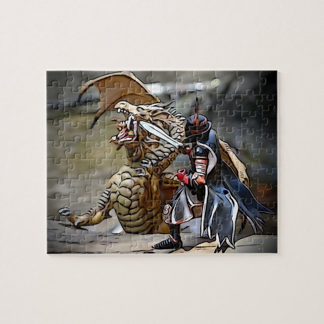 Dragon Battle am Fluss (Horizontal)