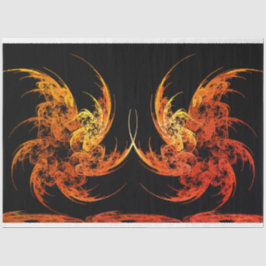 Dragon Battle Fraktal Art Decoupage Seidenpapier