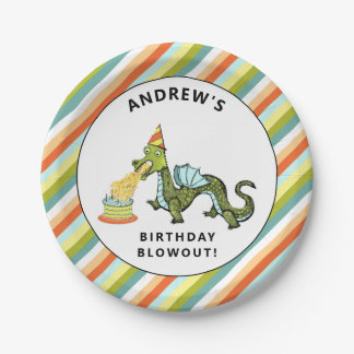 Dragon Birthday Party Pappteller