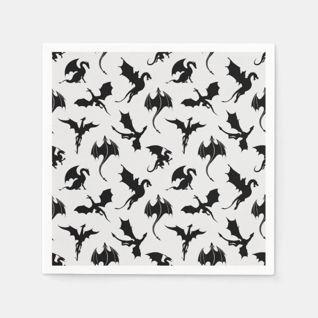 Dragon Birthday Party Serviette (Vorderseite)