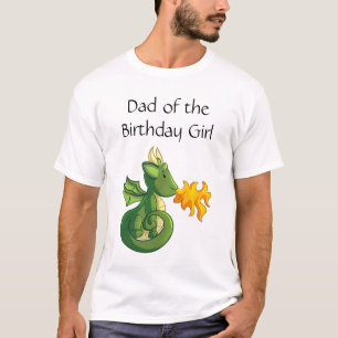 Dragon Birthday Party Vater T - Shirt