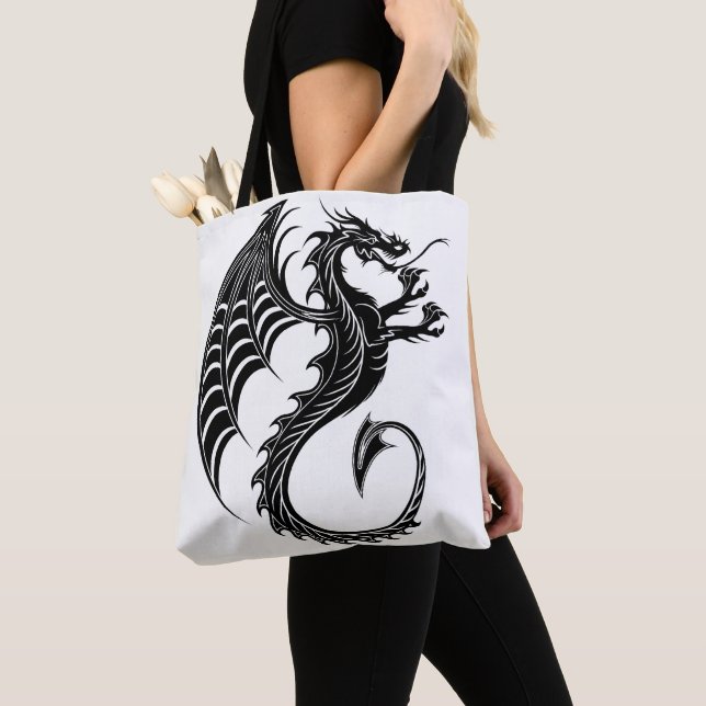 Dragon Black Shape Tattoo Style Tasche (Von Nahem)