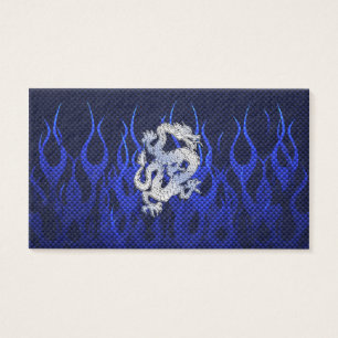 Dragon Bleu dans Chrome Styles de fibre de carbone