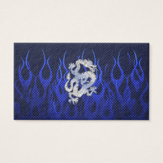 Dragon Bleu dans Chrome Styles de fibre de carbone