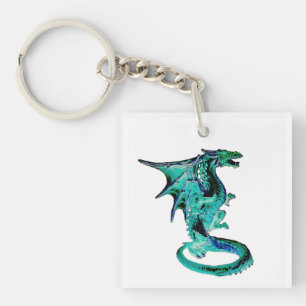Dragon bleu de mer Océan Fantaisie Créature mythiq