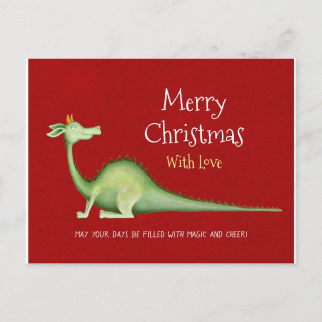 Dragon blickt zurück postkarte (Vorderseite)