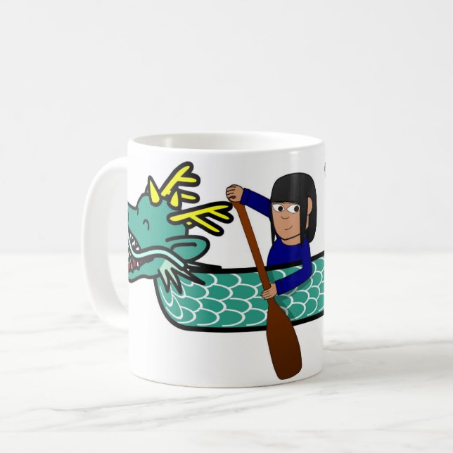 Dragon Boat Festival: Chinesische Tradition Celebr Kaffeetasse (Vorderseite Links)