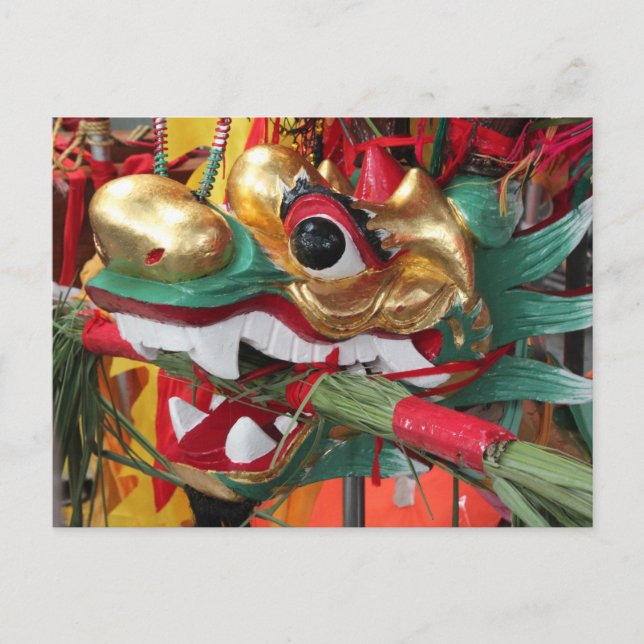 Dragon Boat headpiece Postkarte (Vorderseite)