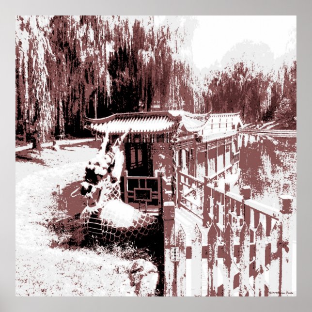 Dragon Boat Leinwand Poster (Vorne)