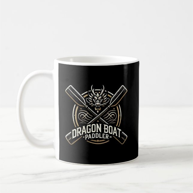 Dragon Boat Paddler, Dragon Boat Racing Motivation Kaffeetasse (Links)