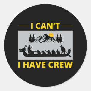 Dragon Boat Racing Crew Paddlers Wassersport Runder Aufkleber