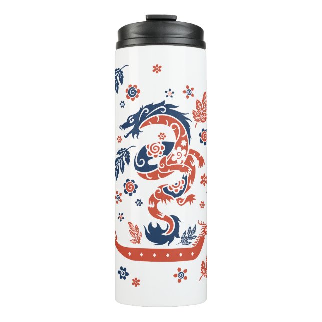 Dragon Boat Racing Design Thermosbecher (Vorderseite)