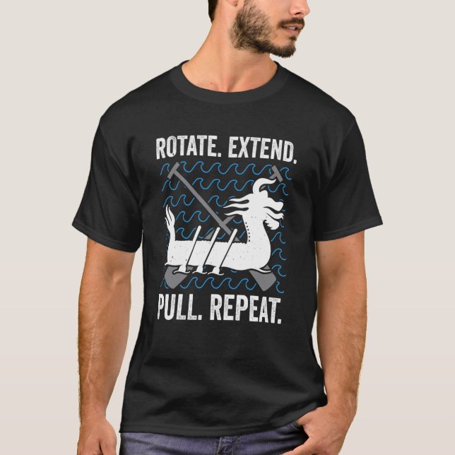 Dragon Boat Racing For Dragon Boat Paddler Drummer T-Shirt (Vorderseite)