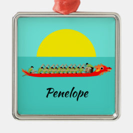 Dragon Boat Racing Ornament Aus Metall