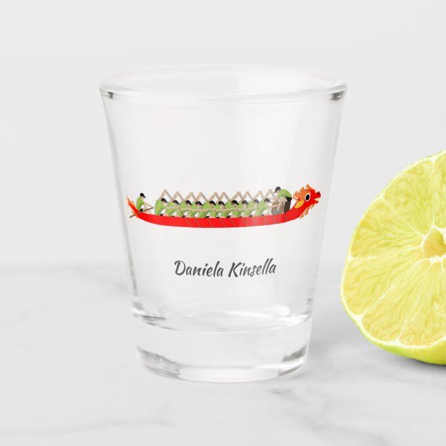Dragon Boat Racing Schnapsglas (Vorderseite)