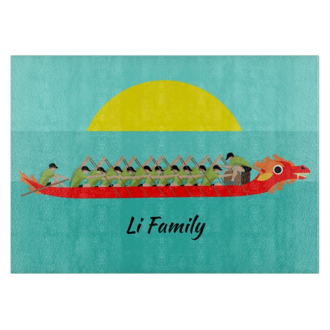 Dragon Boat Racing Schneidebrett (Vorderseite)