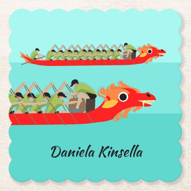 Dragon Boat Racing Untersetzer (Vorderseite)