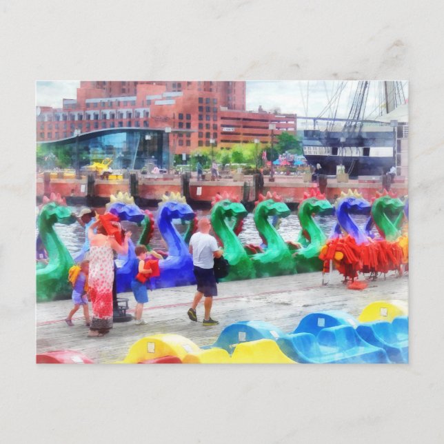 Dragon Boats Baltimore MD Postkarte (Vorderseite)