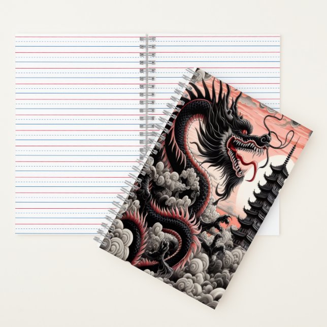 Dragon Calligraphy Notizbuch (Innen)