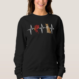 Dragon Canaan Dog Heartbeat Dog Sweatshirt