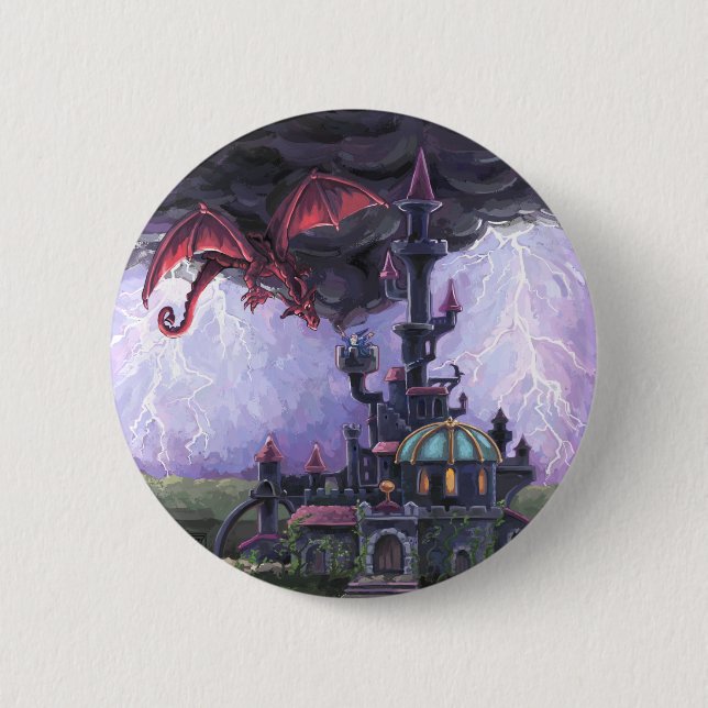 Dragon Castle Button (Vorderseite)