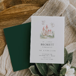 Dragon Castle Thema Geburtstagsparty Einladung