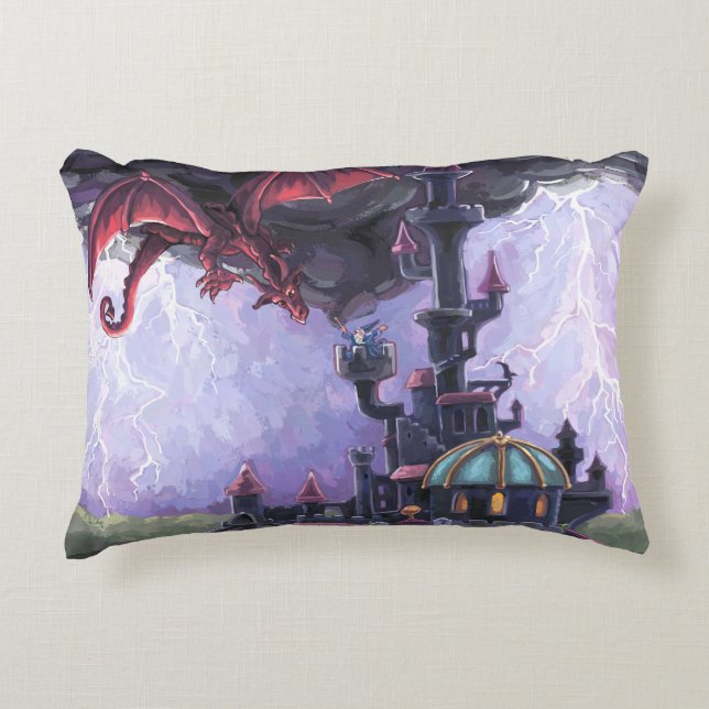 Dragon Castle Zierkissen (Vorderseite)