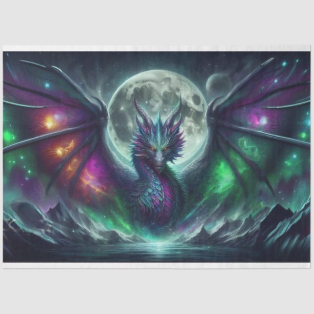 Dragon Celestial Seidenpapier (Vorderseite)