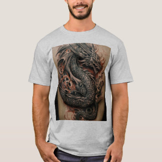 Dragon Celtic Abstrait Tattoo T-Shirt Design